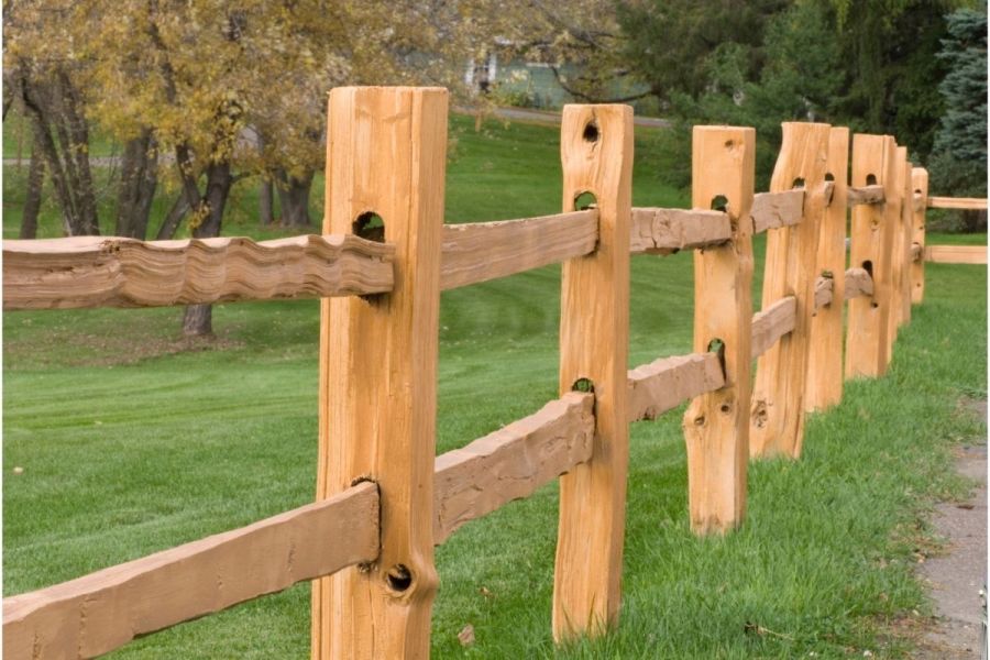 Split rail fences are a classic exterior design choice—a holdover from pion...